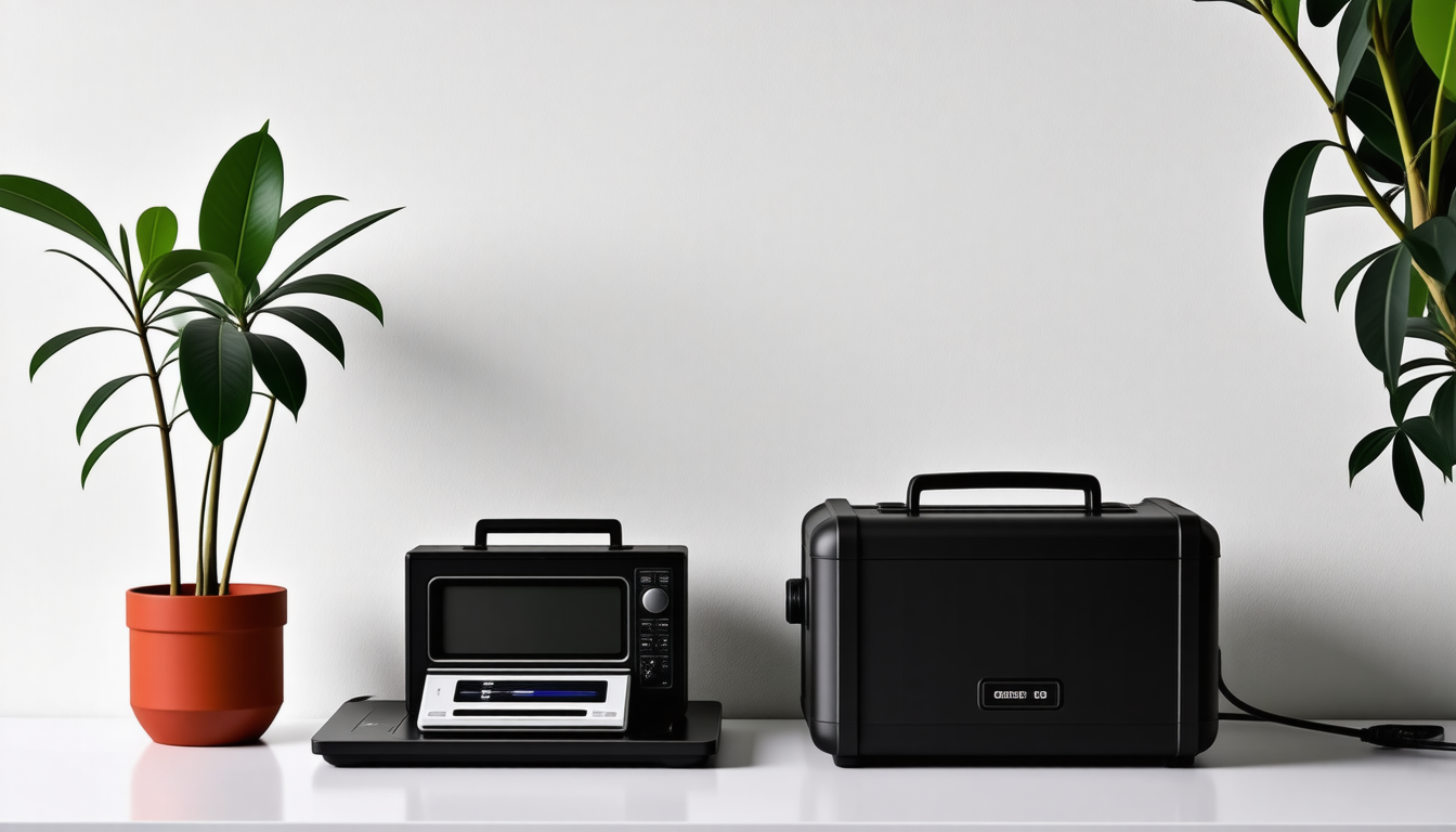 A tidy modern home with a clean backup-power setup for how to recharge rechargeable batteries
